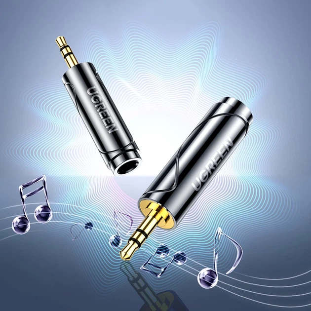 Аудиоадаптер Ugreen Audio Adapter 3.5mm to 6.35mm Mini Jack Gray (6957303867110) - изображение 4