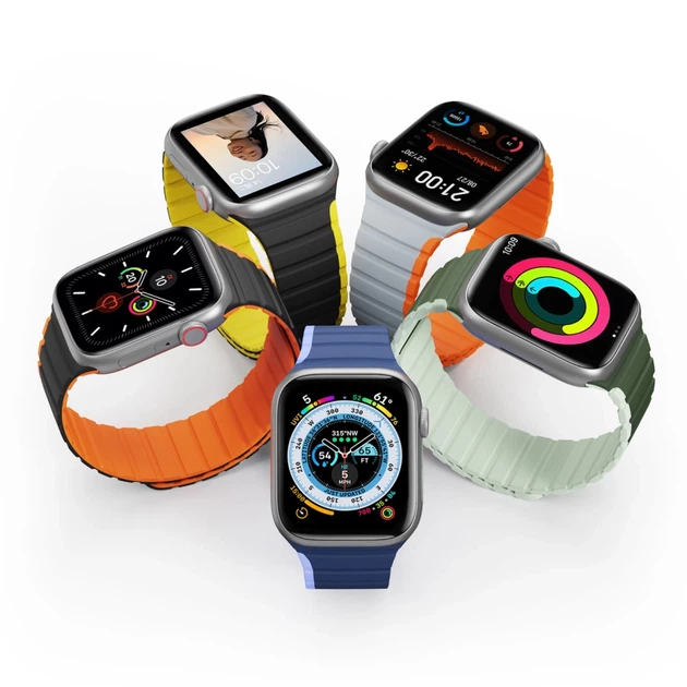 Ремінець Dux Ducis LD для Apple Watch 42 (10 series) | 41 | 40 | 38 mm Grey Orange (6934913027868) - зображення 2