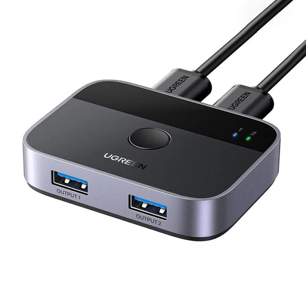 Сплітер USB-A 2x2 Ugreen 5Gbps 2x USB Cable 1.5m (6941876233137) - Фото 1 Сплітер USB-A 2x2 Ugreen 5Gbps 2x USB Cable 1.5m (6941876233137) - зображення 1