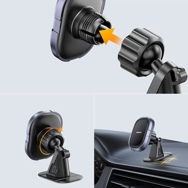 Автодержатель Joyroom Magnetic Dashboard Grey (JR-ZS311-dash) - Фото 8 Автодержатель Joyroom Magnetic Dashboard Grey (JR-ZS311-dash) - изображение 8
