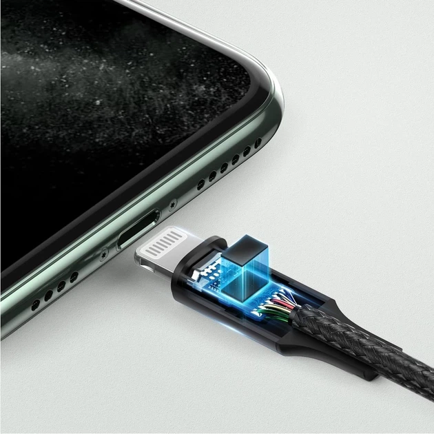 Кабель Ugreen AUX Lightning to 3.5mm Mini Jack 1m Gray (UGR682GRY) - изображение 4