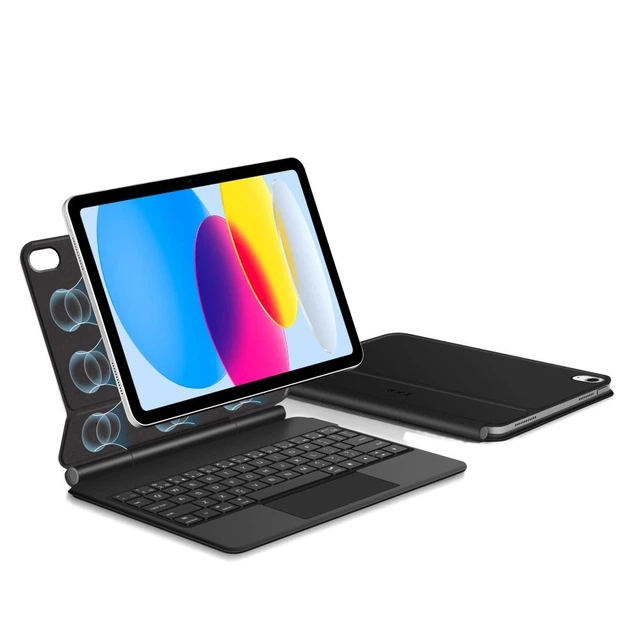Чехол-клавиатура Tech-Protect SmartCase Magnetic для iPad 11 2025 11th Gen | 10.9 2022 10th Gen Black (5906302363445) - изображение 4