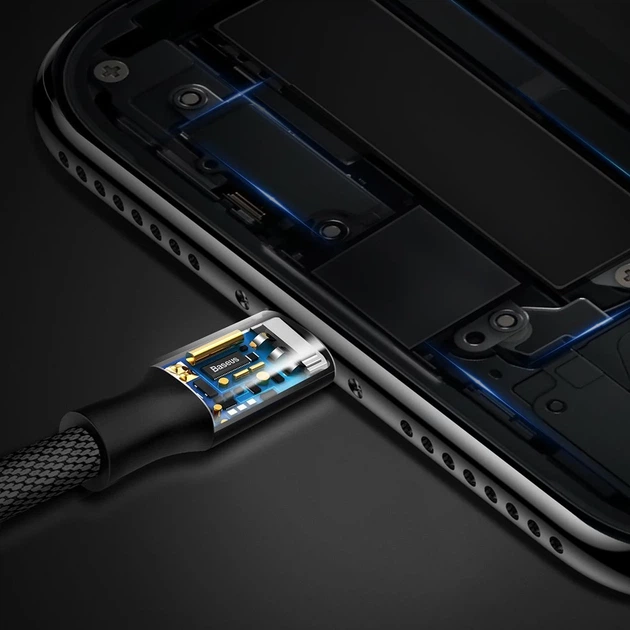 Кабель Baseus Yiven USB-A to Lightning 1.2m Black (CALYW-01) - изображение 8