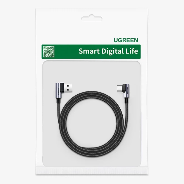 Кабель Ugreen USB-A to USB-C 3m Black (6957303878758) - зображення 5