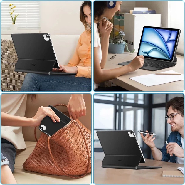 Чохол-клавіатура Tech-Protect SmartCase Magnetic для iPad Air 11 7 | 6 (2025-2024) / Air 10.9 5 | 4 (2022-2020) Black (5906302363469) - Фото 11 Чохол-клавіатура Tech-Protect SmartCase Magnetic для iPad Air 11 7 | 6 (2025-2024) / Air 10.9 5 | 4 (2022-2020) Black (5906302363469) - зображення 11