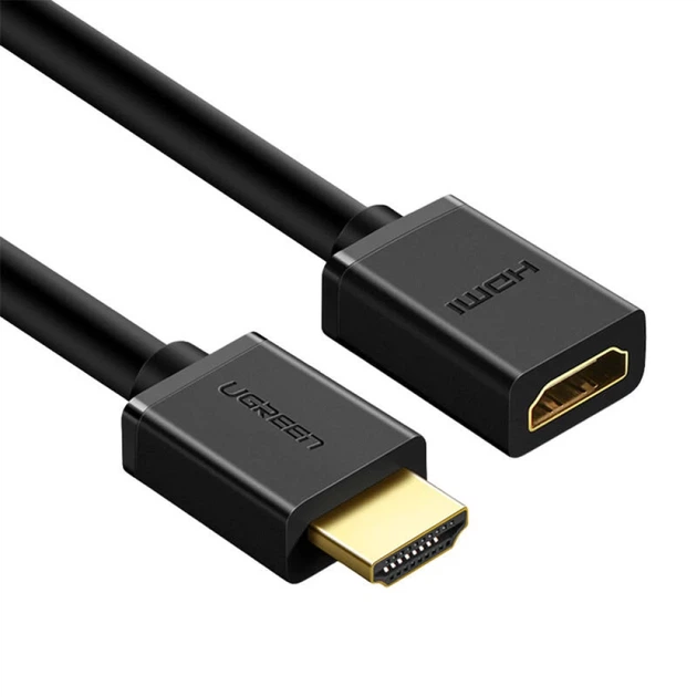 Адаптер Ugreen HD107 HDMI to HDMI 3m Black (10145) - Фото 3 Адаптер Ugreen HD107 HDMI to HDMI 3m Black (10145) - зображення 3