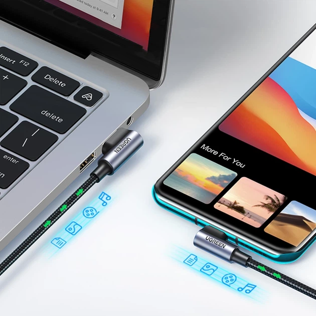 Кабель Ugreen USB-A to USB-C 3m Black (6957303878758) - зображення 9
