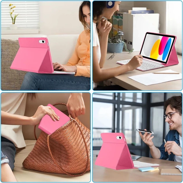 Чехол Tech-Protect SC Pen + Keyboard для iPad 11 2025 11th Gen | 10.9 2022 10th Gen Magenta (5906302335251) - изображение 9