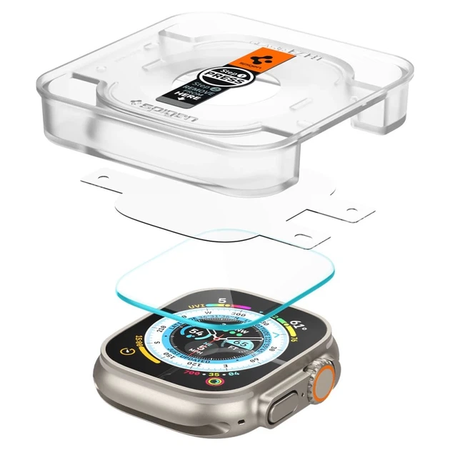 Захисне скло Spigen GLAS.TR EZ FIT (2 Pack) для Apple Watch Ultra 49 mm Clear (AGL05556) - зображення 5
