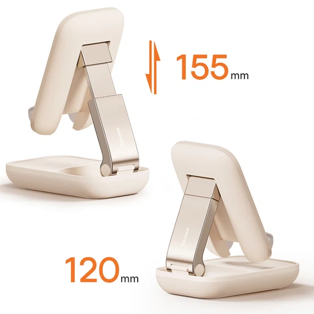 Підставка Baseus Seashell Series (with Mirror) Beige (B10551501411-00) - зображення 15