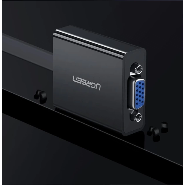 Адаптер Ugreen HDMI to VGA micro USB/Audio Mini Jack 3.5mm Black (UGR377BLK) - зображення 13