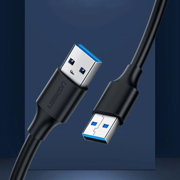 Кабель Ugreen USB-A 3.0 to USB-A 3.0 2m Gray (UGR050BLK) - Фото 2 Кабель Ugreen USB-A 3.0 to USB-A 3.0 2m Gray (UGR050BLK) - изображение 2