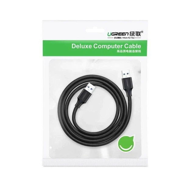 Кабель Ugreen USB-A 3.0 to USB-A 3.0 2m Gray (UGR050BLK) - Фото 12 Кабель Ugreen USB-A 3.0 to USB-A 3.0 2m Gray (UGR050BLK) - изображение 12