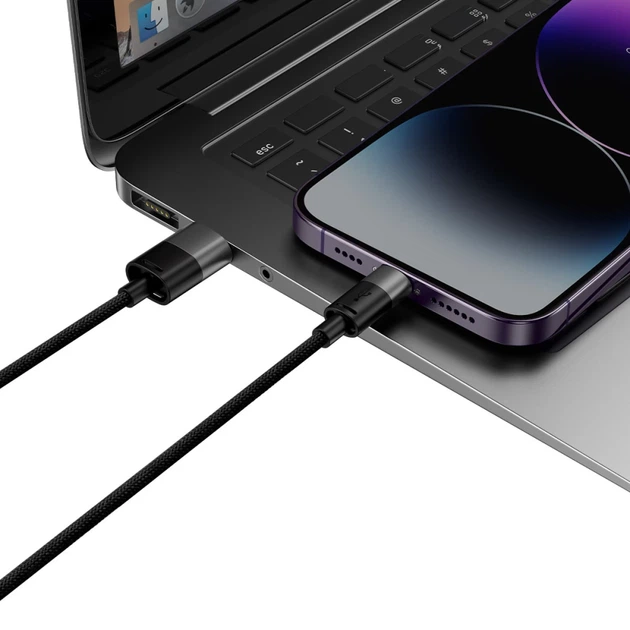 Кабель Baseus StarSpeed 3-in-1 USB-A to USB-C/Lightning/microUSB 1.2 m Black (CAXS000001) - Фото 10 Кабель Baseus StarSpeed 3-in-1 USB-A to USB-C/Lightning/microUSB 1.2 m Black (CAXS000001) - изображение 10
