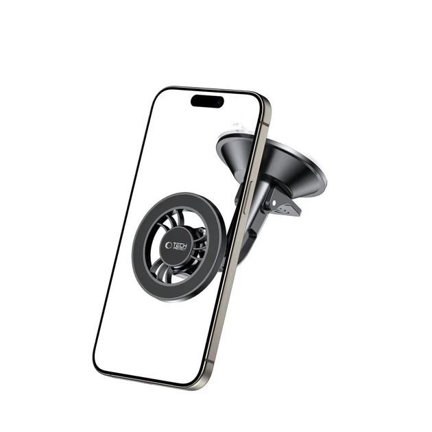 Автодержатель Tech-Protect N56 Magnetic Dashboard SHRT Car Mount Black with MagSafe (5906302360925) - Фото 5 Автодержатель Tech-Protect N56 Magnetic Dashboard SHRT Car Mount Black with MagSafe (5906302360925) - изображение 5