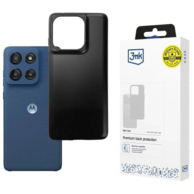 Чехол 3mk Matt Case для Motorola Moto Edge 60 | 60 Fusion Black (5903108663601) - Фото 1 Чехол 3mk Matt Case для Motorola Moto Edge 60 | 60 Fusion Black (5903108663601) - изображение 1