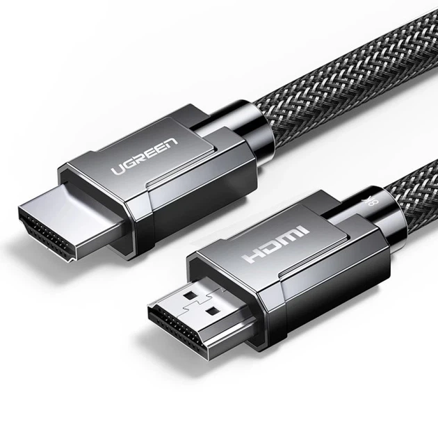 Кабель Ugreen HDMI 8K 60Hz/4K 120Hz 2m Gray (UGR363) - Фото 1 Кабель Ugreen HDMI 8K 60Hz/4K 120Hz 2m Gray (UGR363) - изображение 1
