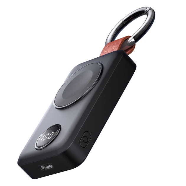 Бездротовий портативний зарядний пристрій Joyroom 2000mAh 3W для Apple Watch Black (JR-WQW01) - зображення 4
