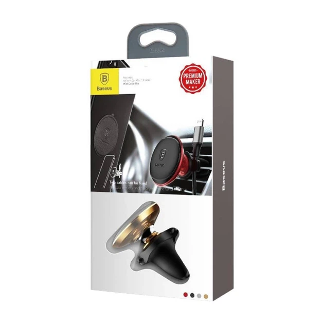 Автотримач Baseus Magnetic Air Vent Gold (C40141201G13-00) - Фото 8 Автотримач Baseus Magnetic Air Vent Gold (C40141201G13-00) - зображення 8