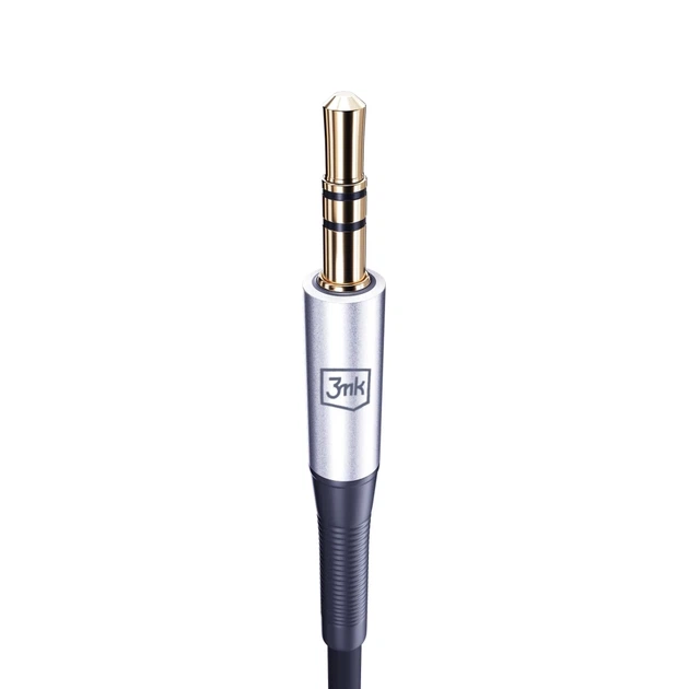 Кабель 3mk AUX Jack 3.5 mm 1m Black (5903108528771) - изображение 5