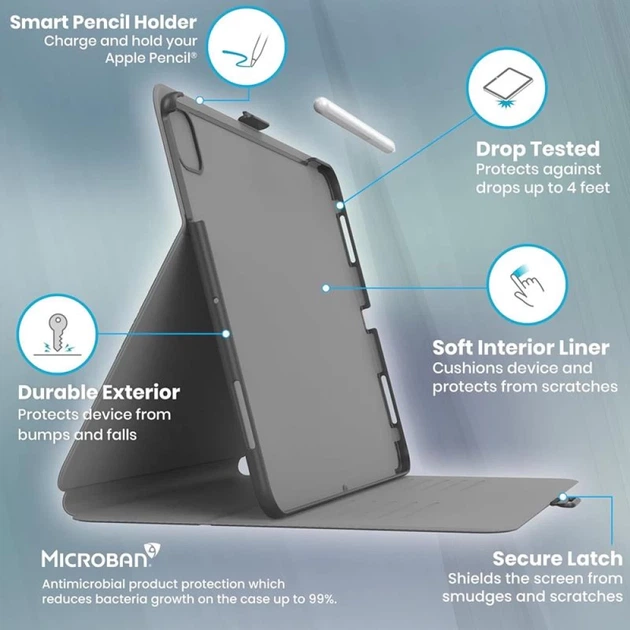 Чехол Speck Balance Folio для iPad Air 13 7 | 6 (2025-2024) Black (150526-D143) - изображение 11