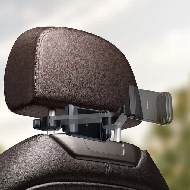 Автотримач з функцією бездротової зарядки Baseus Energy Storage Backseat Black (WXHZ-01) - зображення 11