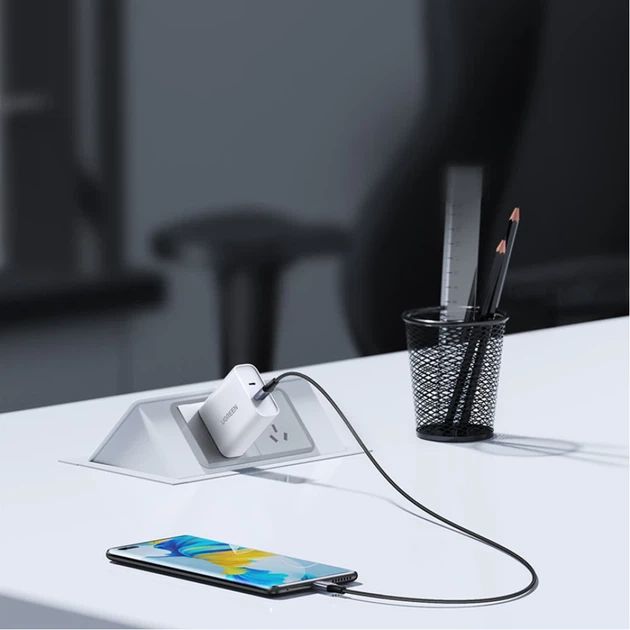 Кабель Ugreen USB Type-C to USB Type-C 240W 5A 2m Gray (UGR1317GRY) - зображення 4