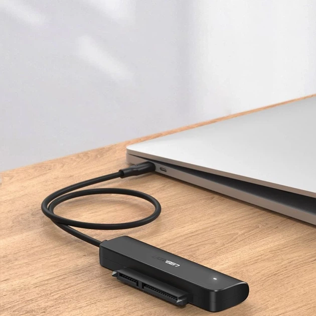 Адаптер Ugreen 2.5" SATA III 3.0 HDD SSD - USB Type-C 3.2 Gen 1 (SuperSpeed USB 5 Gbps) Black (UGR332) - зображення 4