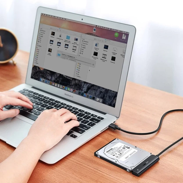 Адаптер Ugreen 2.5" SATA III 3.0 HDD SSD - USB Type-C 3.2 Gen 1 (SuperSpeed USB 5 Gbps) Black (UGR332) - зображення 8