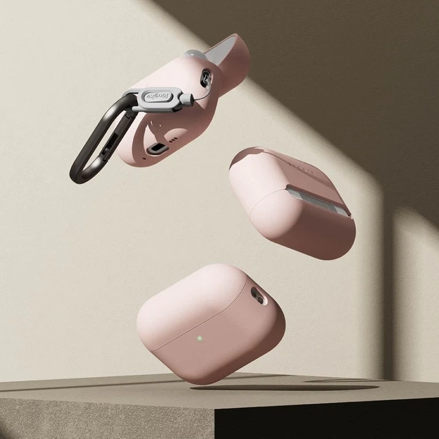 Чохол для навушників Ringke Silicone для AirPods Pro 3 Pink Sand (8800293859413) - зображення 4