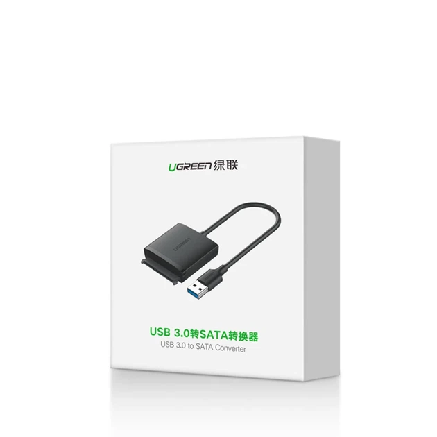 Адаптер Ugreen USB-A for SSD/HHD 2.5"/3.5" up to 12TB Black (6957303865611) - зображення 14