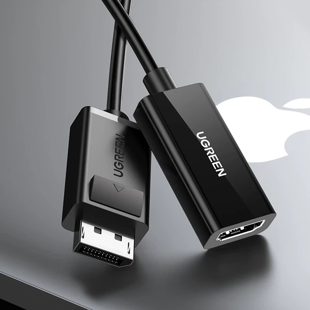 Адаптер Ugreen DisplayPort to HDMI Black (6957303843633) - Фото 5 Адаптер Ugreen DisplayPort to HDMI Black (6957303843633) - зображення 5