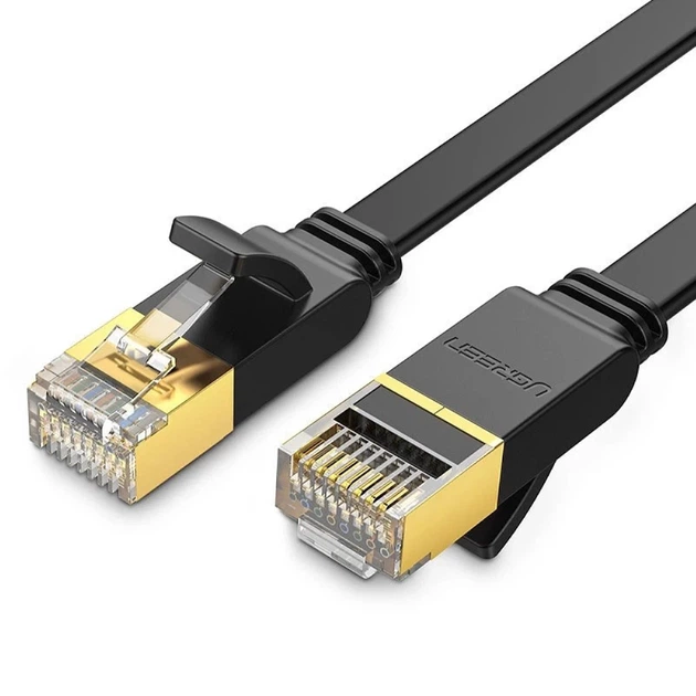 Кабель Ugreen NW106 RJ45 to RJ45 Cat.7 STP 10m Black (11265B) - Фото 1 Кабель Ugreen NW106 RJ45 to RJ45 Cat.7 STP 10m Black (11265B) - зображення 1