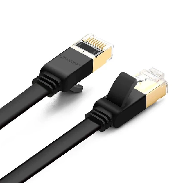 Кабель Ugreen NW106 RJ45 to RJ45 Cat.7 STP 10m Black (11265B) - Фото 2 Кабель Ugreen NW106 RJ45 to RJ45 Cat.7 STP 10m Black (11265B) - зображення 2