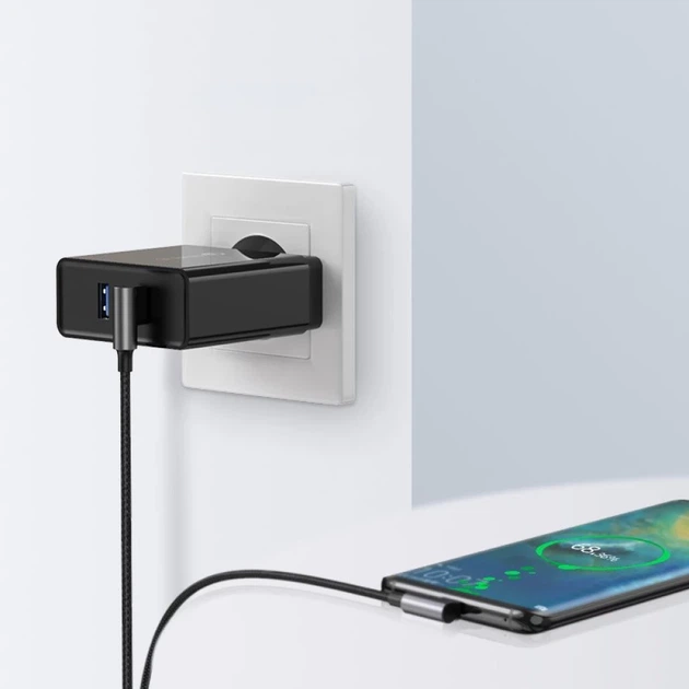 Кабель Ugreen Quick Charge USB-A to USB Type-C 3A 0.5m Gray (6957303828555) - Фото 2 Кабель Ugreen Quick Charge USB-A to USB Type-C 3A 0.5m Gray (6957303828555) - зображення 2