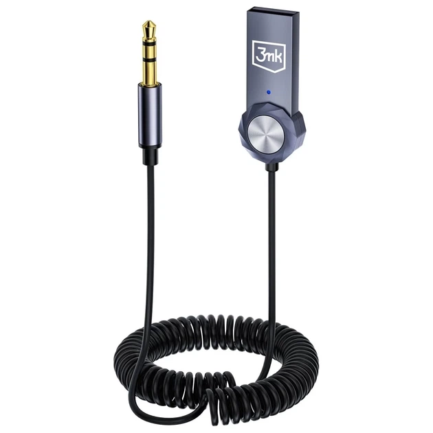 Аудио-адаптер 3mk 2-in-1 Bluetooth Jack 3.5mm Grey (5903108605434) - Фото 4 Аудио-адаптер 3mk 2-in-1 Bluetooth Jack 3.5mm Grey (5903108605434) - изображение 4