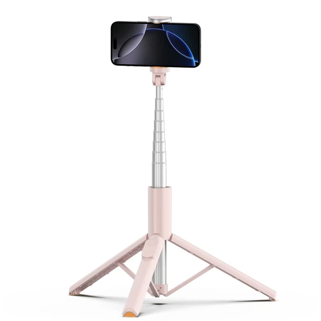 Универсальный штатив Tech-Protect Bluetooth Selfie Stick Tripod Pink (5906302330898) - Фото 5 Универсальный штатив Tech-Protect Bluetooth Selfie Stick Tripod Pink (5906302330898) - изображение 5