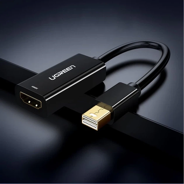 Адаптер Ugreen FHD (1080p) HDMI to Mini DisplayPort White (UGR1346WHT) - Фото 3 Адаптер Ugreen FHD (1080p) HDMI to Mini DisplayPort White (UGR1346WHT) - зображення 3