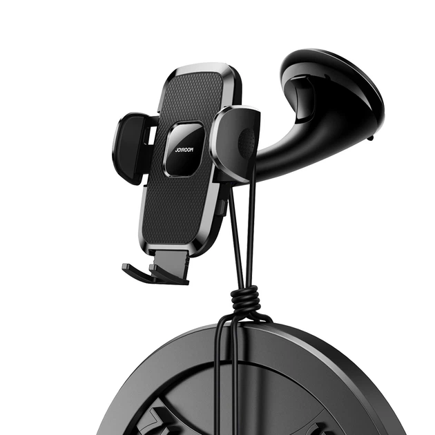 Uchwyt samochodowy JOYROOM Mechanical Car Holder Universal Cockpit/Window Black (6956116799069) - obraz 2