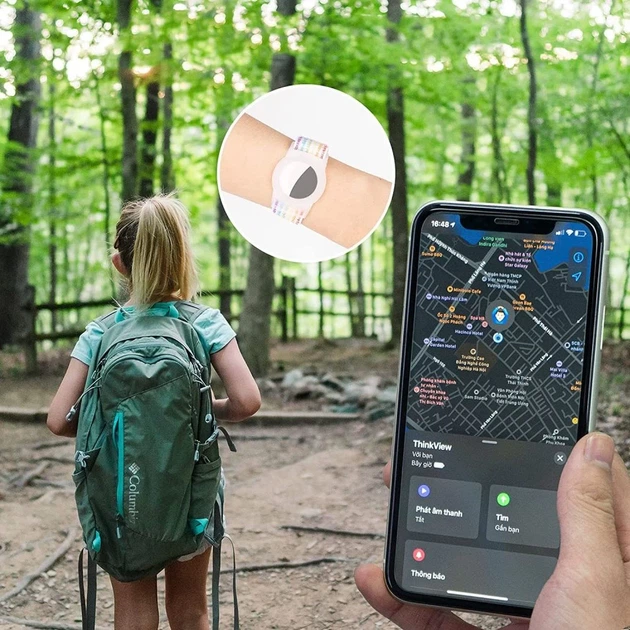Ремінець для дітей Tech-Protect Nylon для Airtag Blue (9589046926082) - зображення 6