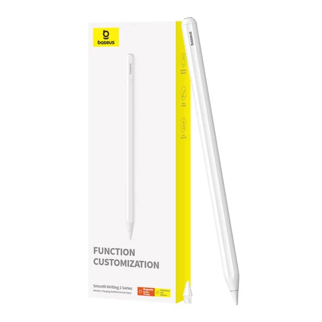 Стилус Baseus Smooth Writing Active Multifunctional with Wireless Charging USB-C White (P80015807213-00) - Фото 7 Стилус Baseus Smooth Writing Active Multifunctional with Wireless Charging USB-C White (P80015807213-00) - зображення 7
