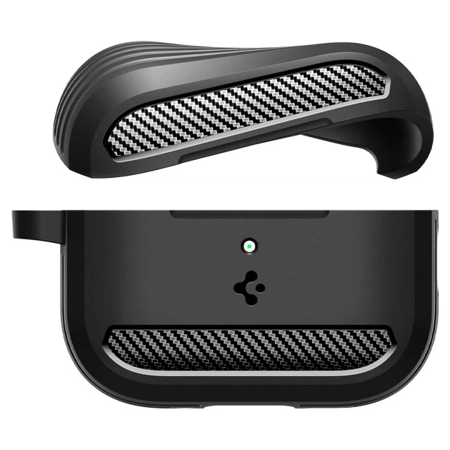Чехол Spigen Rugged Armor для AirPods Pro 3 Matte Black (ACS09822) - изображение 4