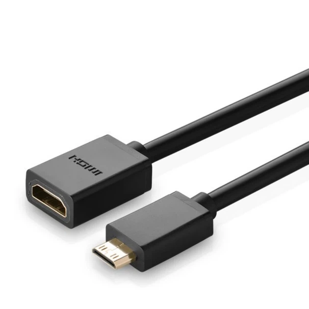 Адаптер Ugreen HDMI to Mini HDMI 4K 60Hz Ethernet HEC ARC 22cm Black (6957303821372) - Фото 9 Адаптер Ugreen HDMI to Mini HDMI 4K 60Hz Ethernet HEC ARC 22cm Black (6957303821372) - зображення 9