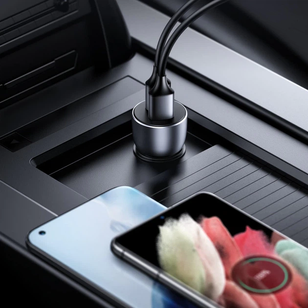 Автомобильное зарядное устройство Ugreen Quick Charge 2x USB-A 36W Gray (UGR988GRY) - Фото 5 Автомобильное зарядное устройство Ugreen Quick Charge 2x USB-A 36W Gray (UGR988GRY) - изображение 5