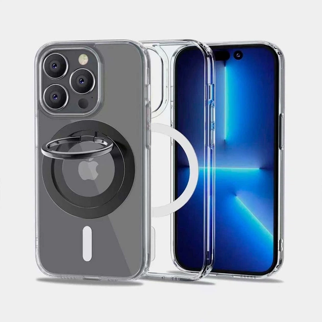 Магнитное кольцо Tech-Protect Magnetic Phone Ring Grey with MagSafe (9490713934609) - изображение 3