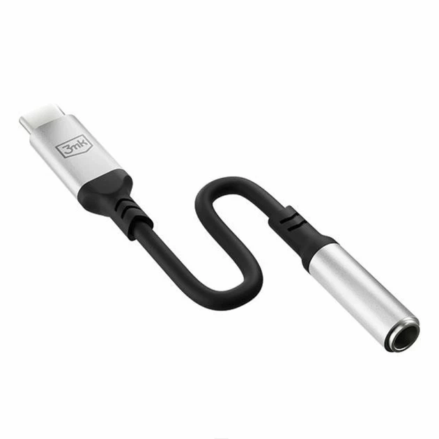 Адаптер 3mk USB-C to Jack 3.5 mm Black (5903108518055) - изображение 7