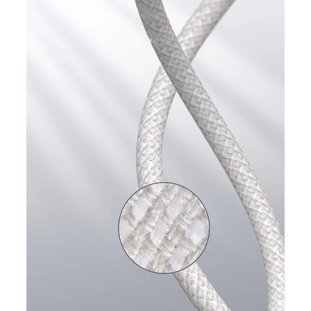 Кабель Baseus High Density Braided USB-C to Lightning 1m White (CATLGD-02) - Фото 15 Кабель Baseus High Density Braided USB-C to Lightning 1m White (CATLGD-02) - изображение 15