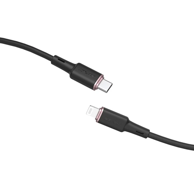 Кабель для зарядки Acefast Type-C to Lightning 30 Вт 1.2 м Чёрный (C2-01) - изображение 3