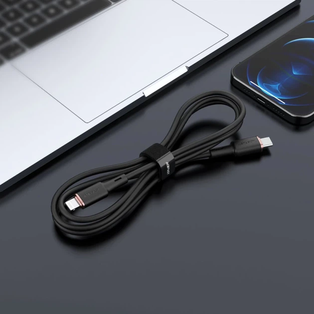 Кабель Acefast MFI USB-C to Lightning 1.2m 30W Black (C2-01 Black) - изображение 4