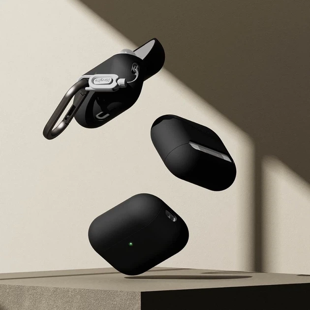 Чохол для навушників Ringke Silicone для AirPods Pro 3 Black (8800293859406) - зображення 4